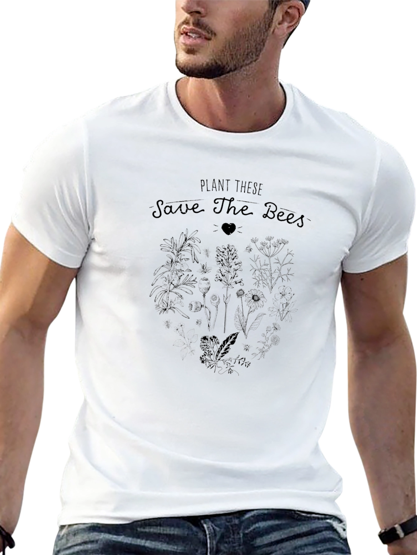 Plant These Save The Bees Graphic Tee