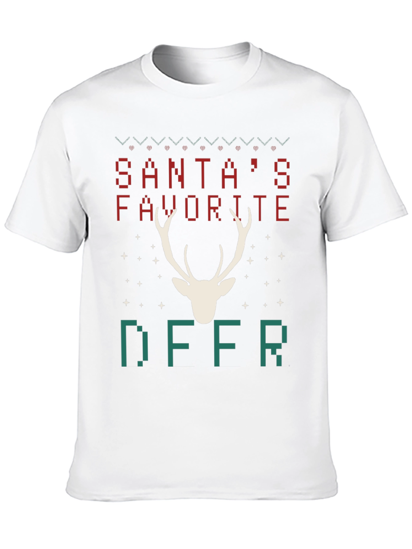 Santas Favorite Deer Christmas T-Shirt