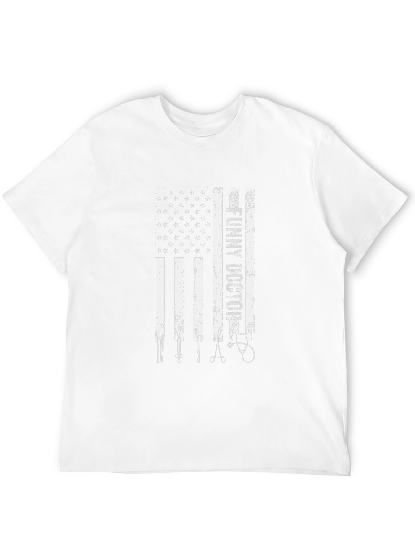 Funny Doctor American Flag Graphic Tee