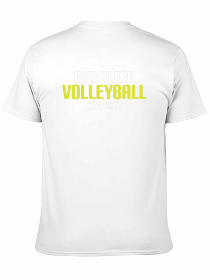 Eat Sleep Volleyball Repeat Black T-Shirt