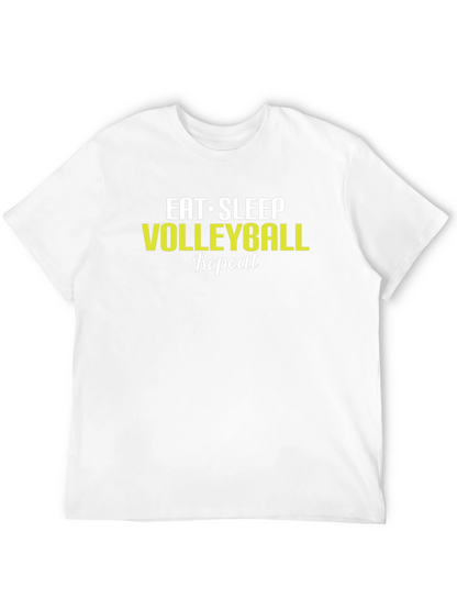 Eat Sleep Volleyball Repeat Black T-Shirt
