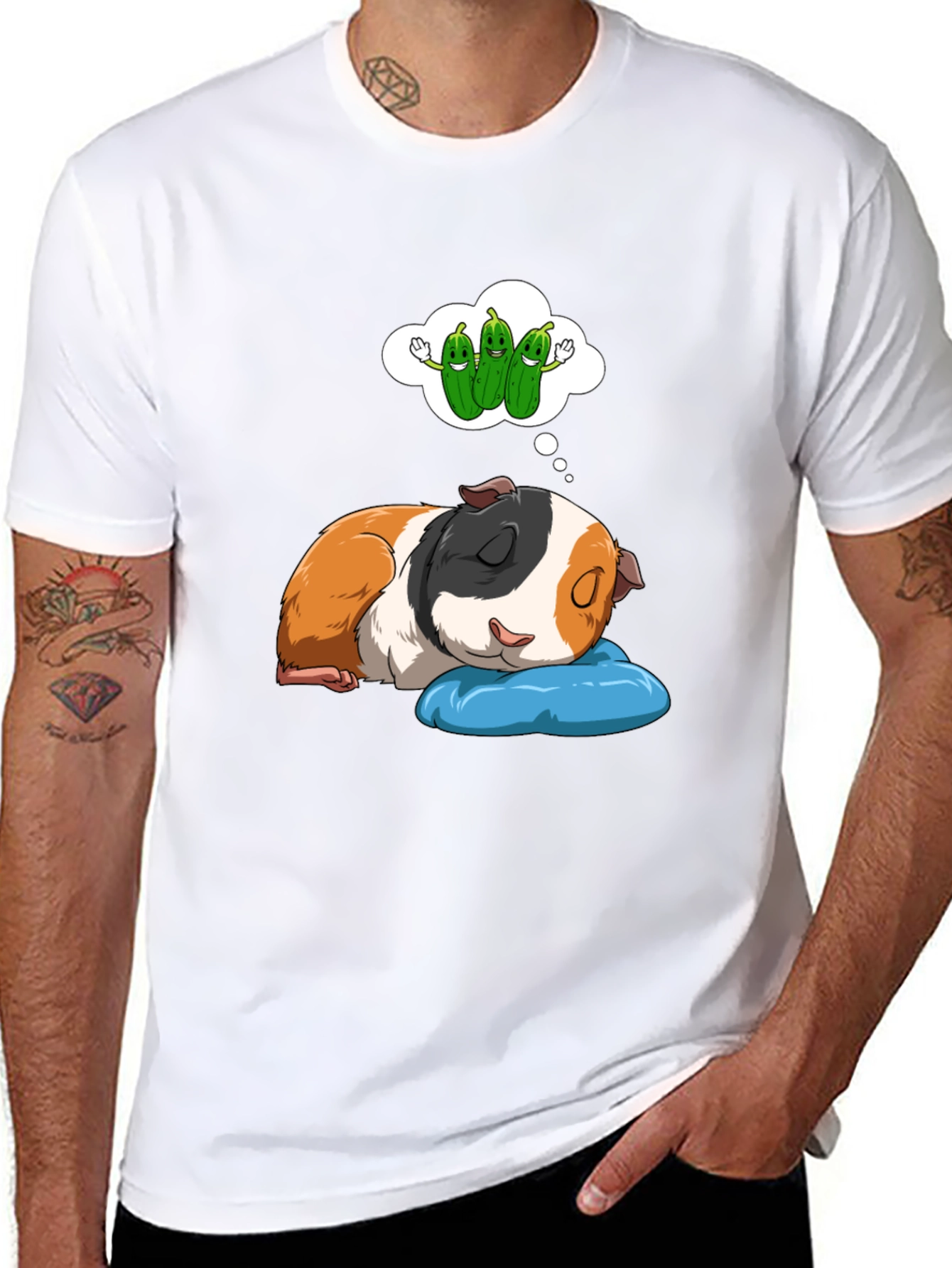 Dreaming Guinea Pig T-Shirt - Cute Pet Lover Tee