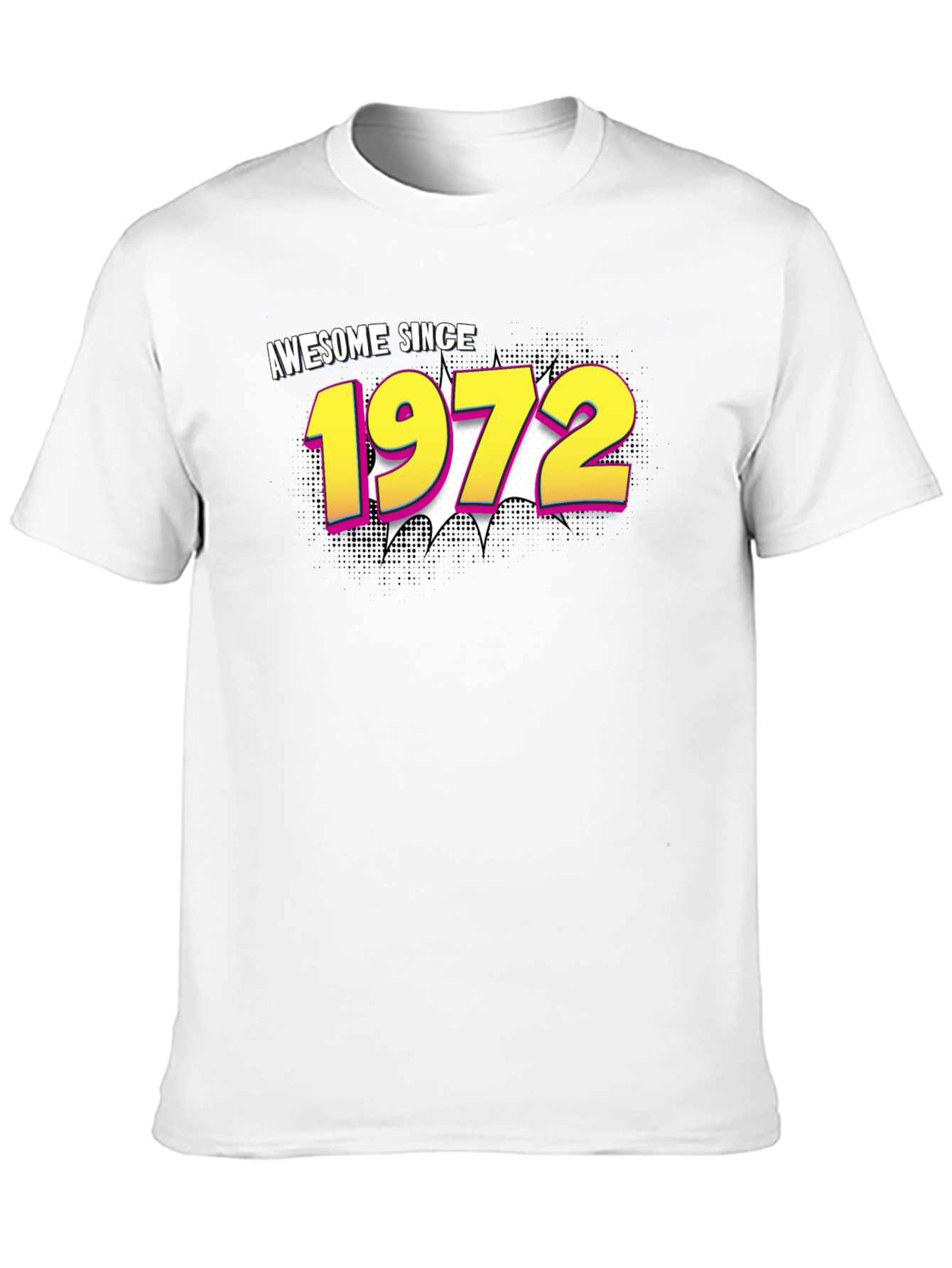 Awesome Since 1972 Black Graphic Tee