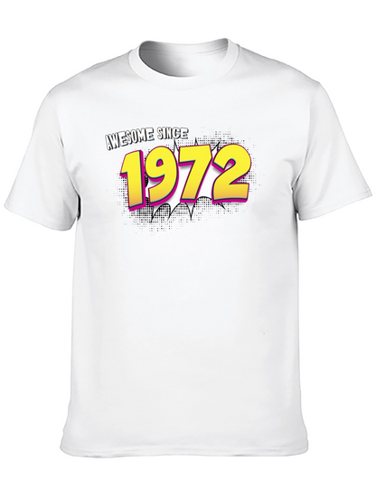 Awesome Since 1972 Black Graphic Tee