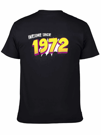 Awesome Since 1972 Black Graphic Tee