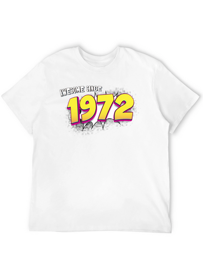 Awesome Since 1972 Black Graphic Tee