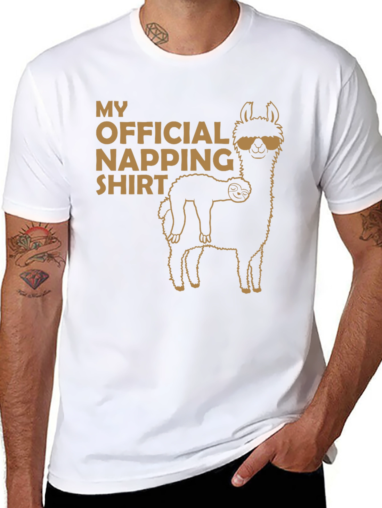 Official Napping Shirt - Llama and Sloth Tee