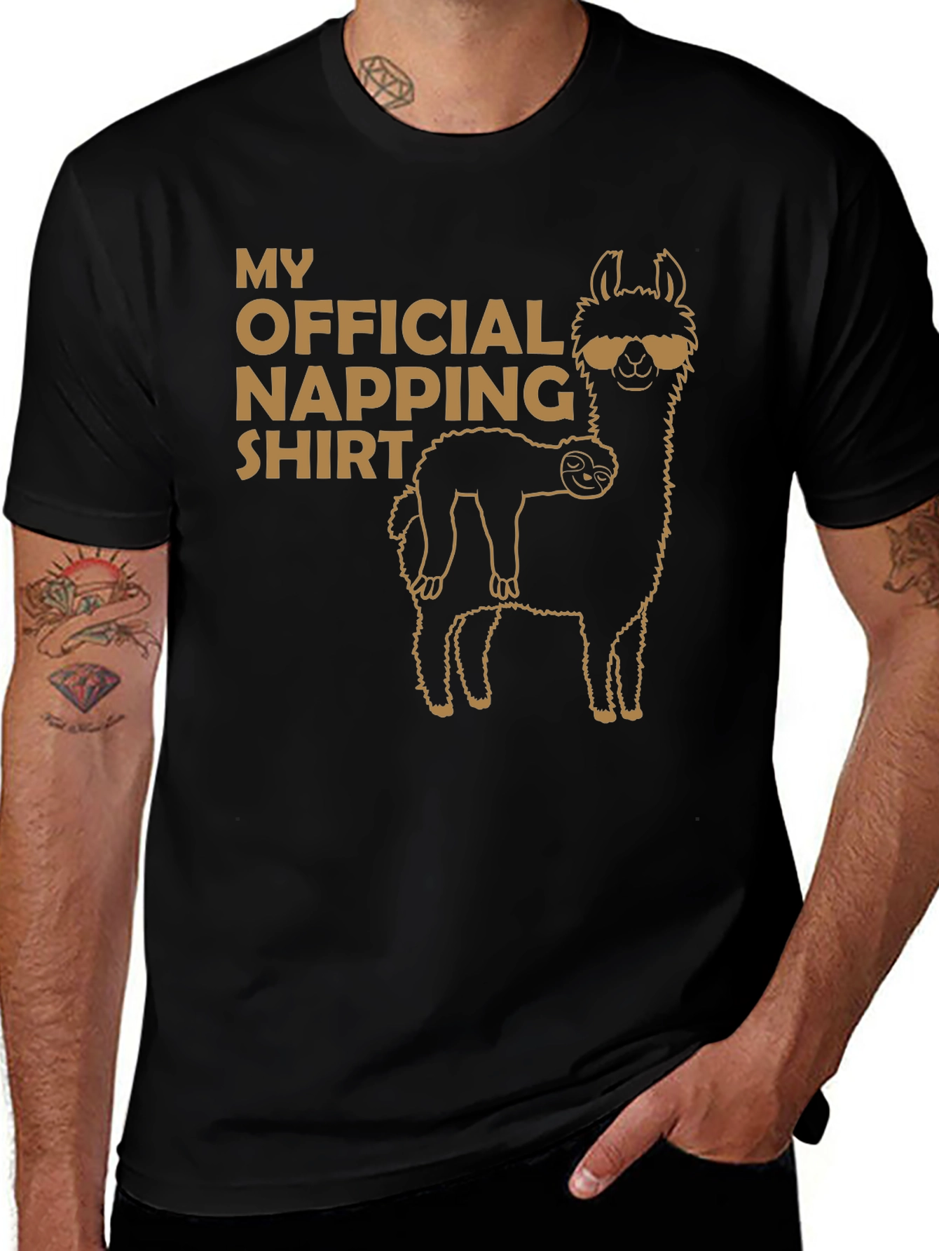 Official Napping Shirt - Llama and Sloth Tee