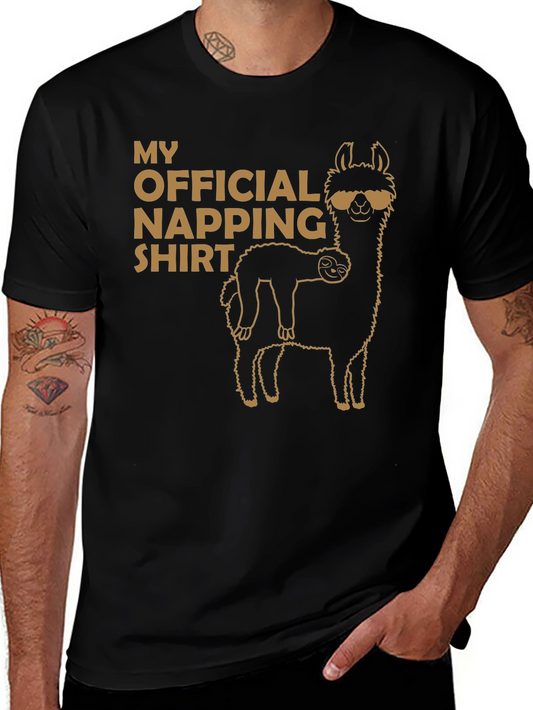 Official Napping Shirt - Llama and Sloth Tee