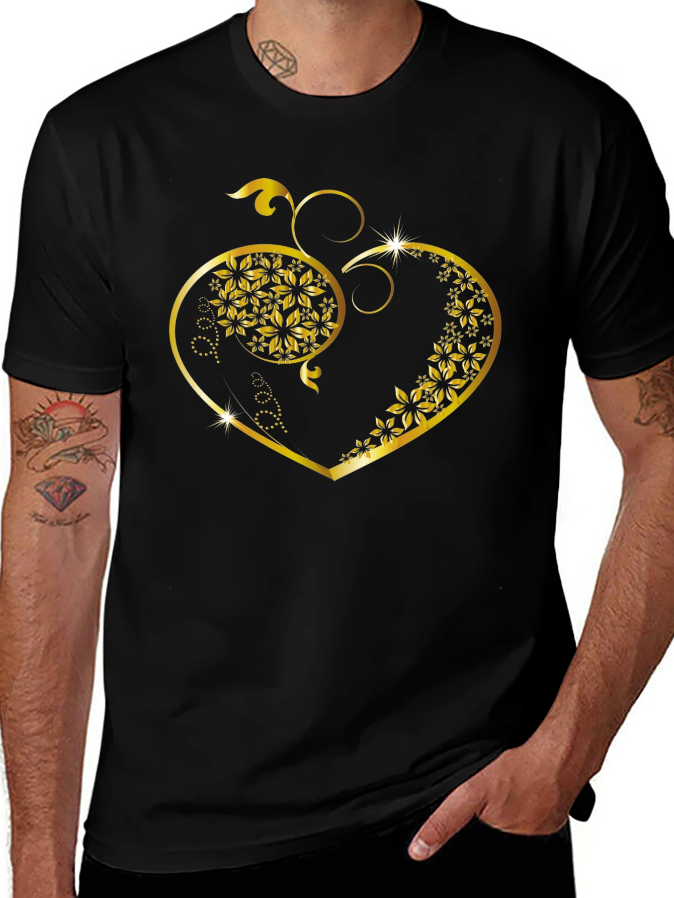 Floral Heart Graphic Tee