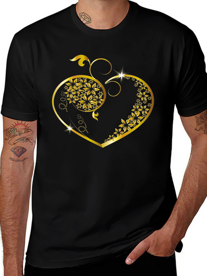 Floral Heart Graphic Tee