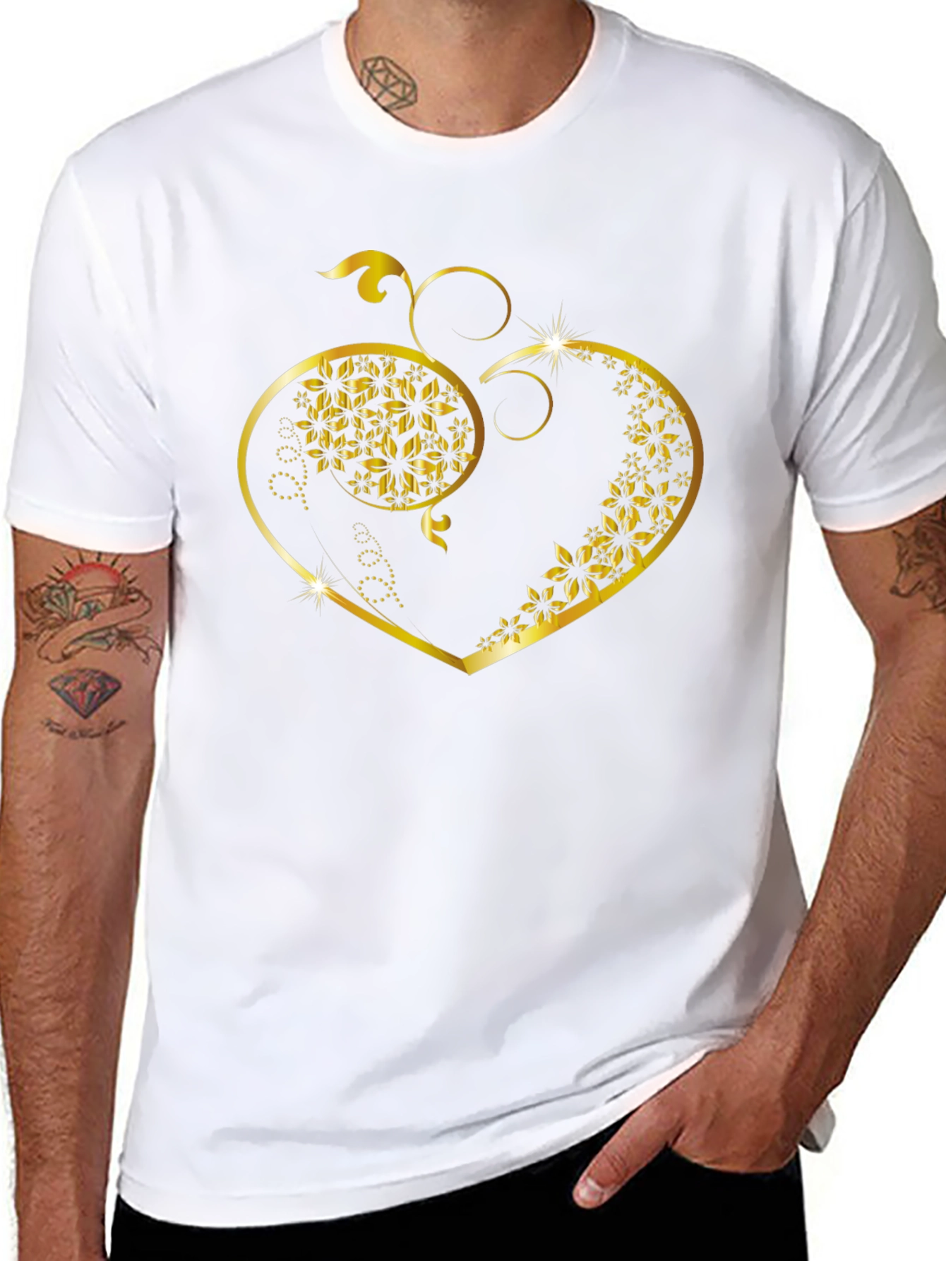 Floral Heart Graphic Tee
