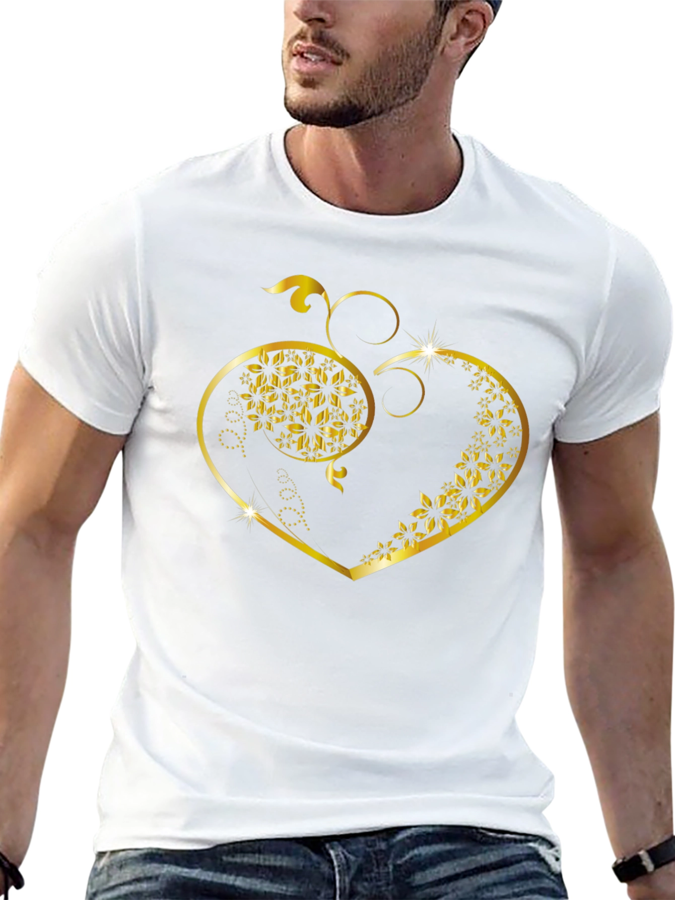 Floral Heart Graphic Tee