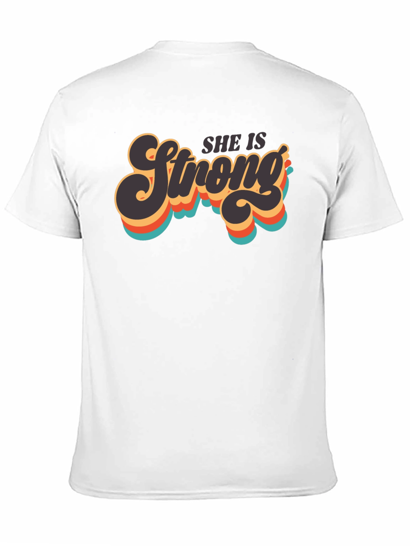 She is Strong Retro Graphic T-Shirt