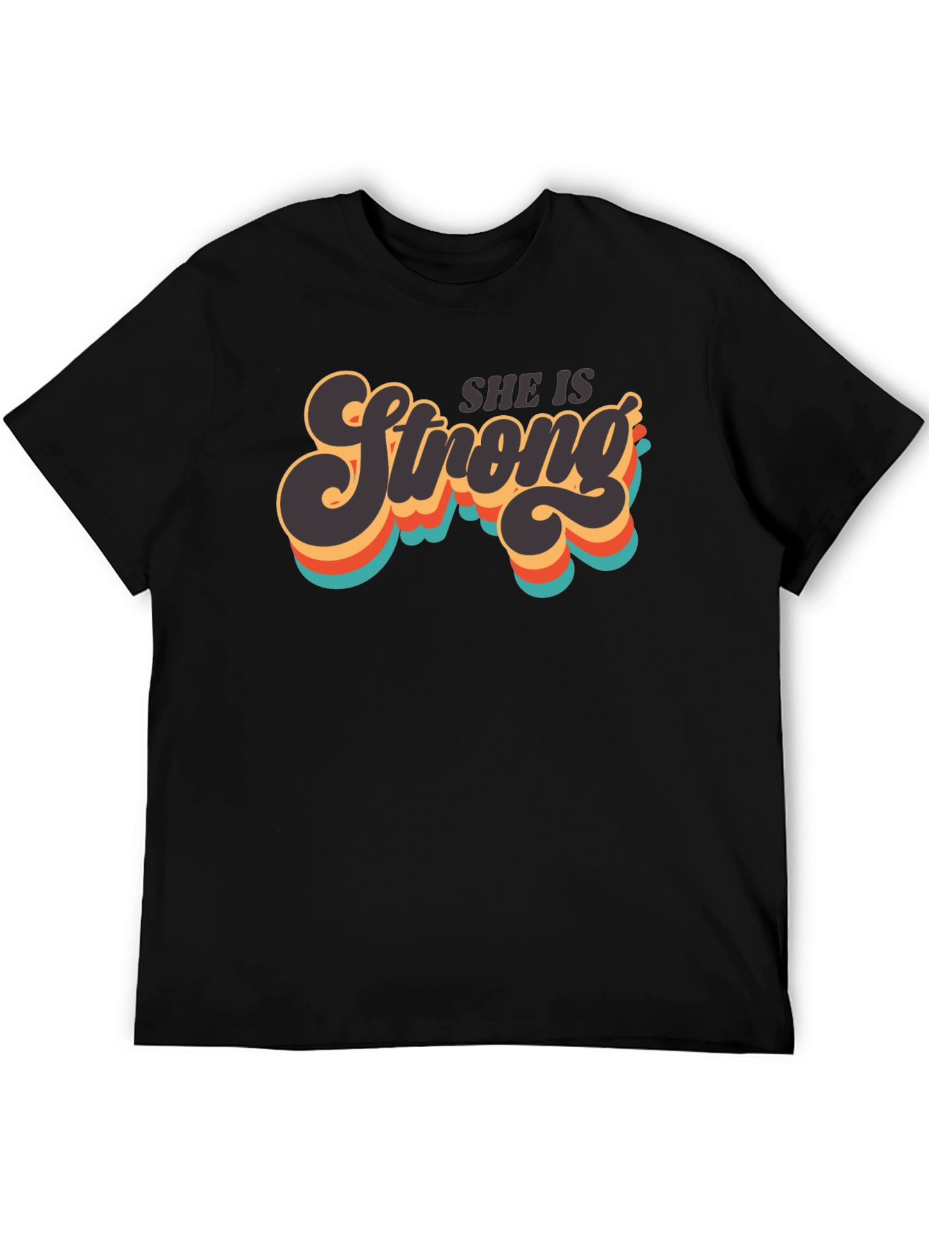She is Strong Retro Graphic T-Shirt