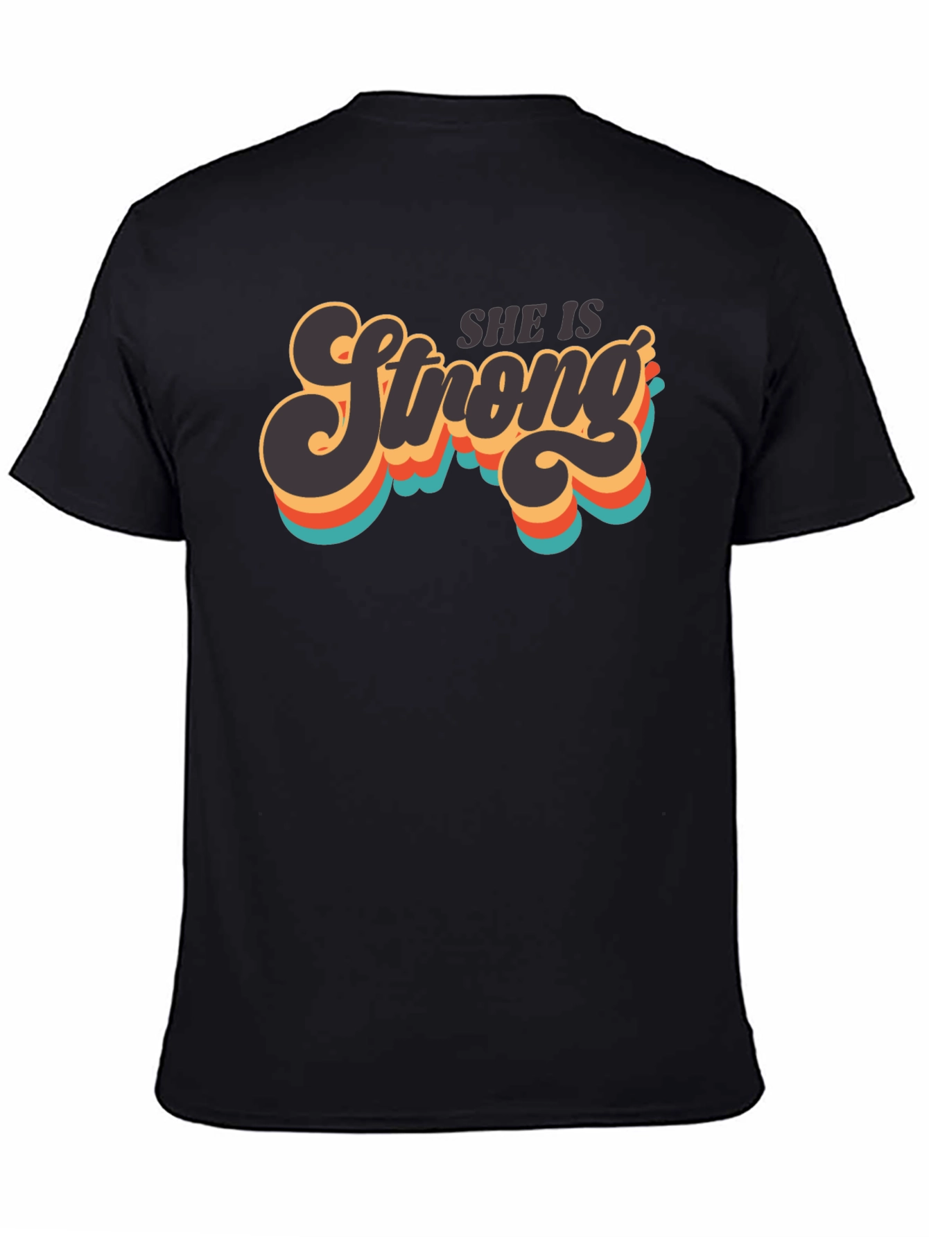 She is Strong Retro Graphic T-Shirt