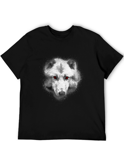 Wolf Head Graphic Black T-Shirt