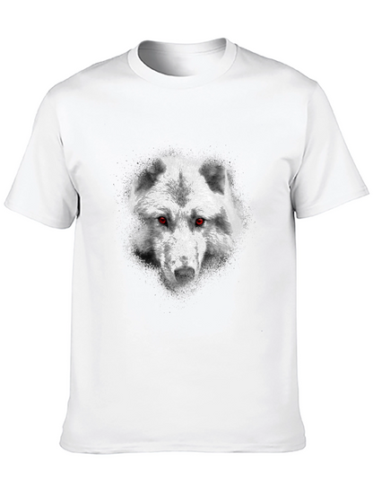 Wolf Head Graphic Black T-Shirt