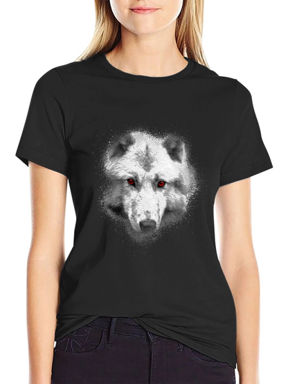Wolf Head Graphic Black T-Shirt