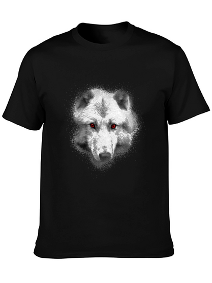 Wolf Head Graphic Black T-Shirt