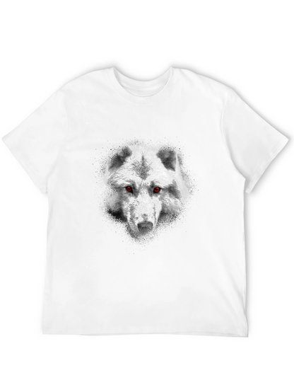 Wolf Head Graphic Black T-Shirt