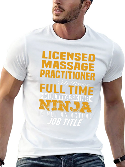 Licensed Massage Practitioner Ninja T-Shirt