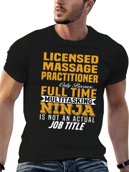 Licensed Massage Practitioner Ninja T-Shirt