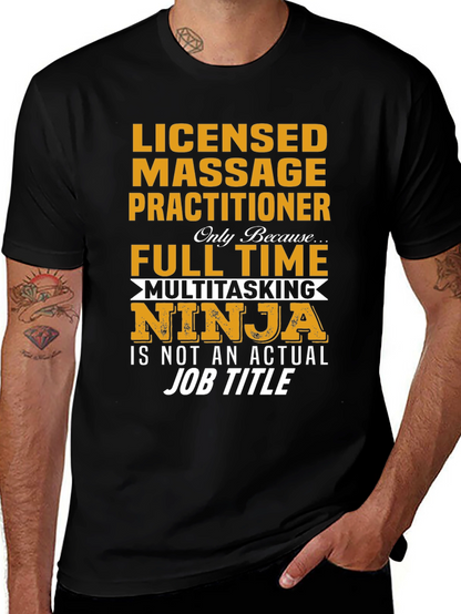 Licensed Massage Practitioner Ninja T-Shirt