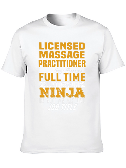Licensed Massage Practitioner Ninja T-Shirt