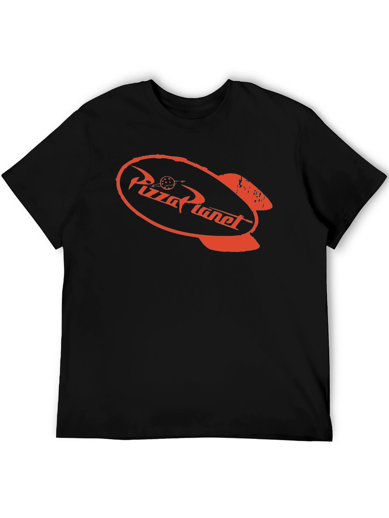 Pizza Planet T-Shirt - Black Crew Neck Tee