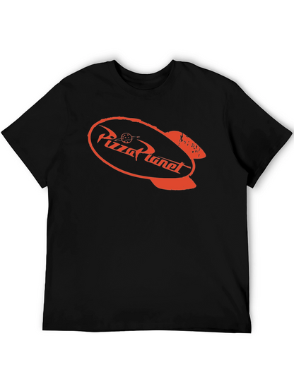 Pizza Planet T-Shirt - Black Crew Neck Tee