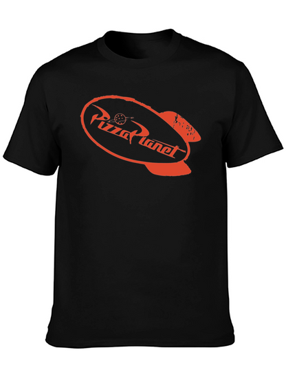 Pizza Planet T-Shirt - Black Crew Neck Tee