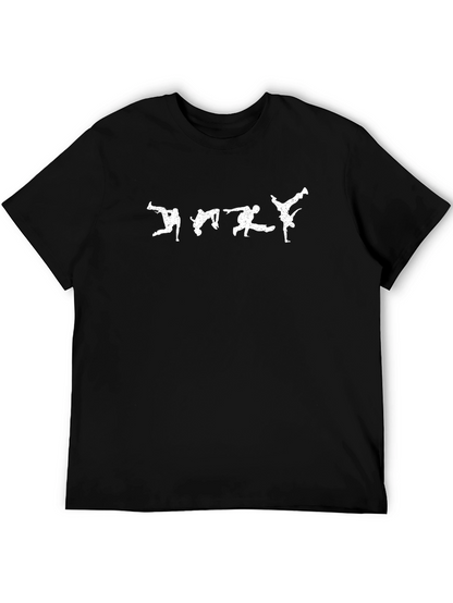 Breakdance Silhouette Graphic T-Shirt