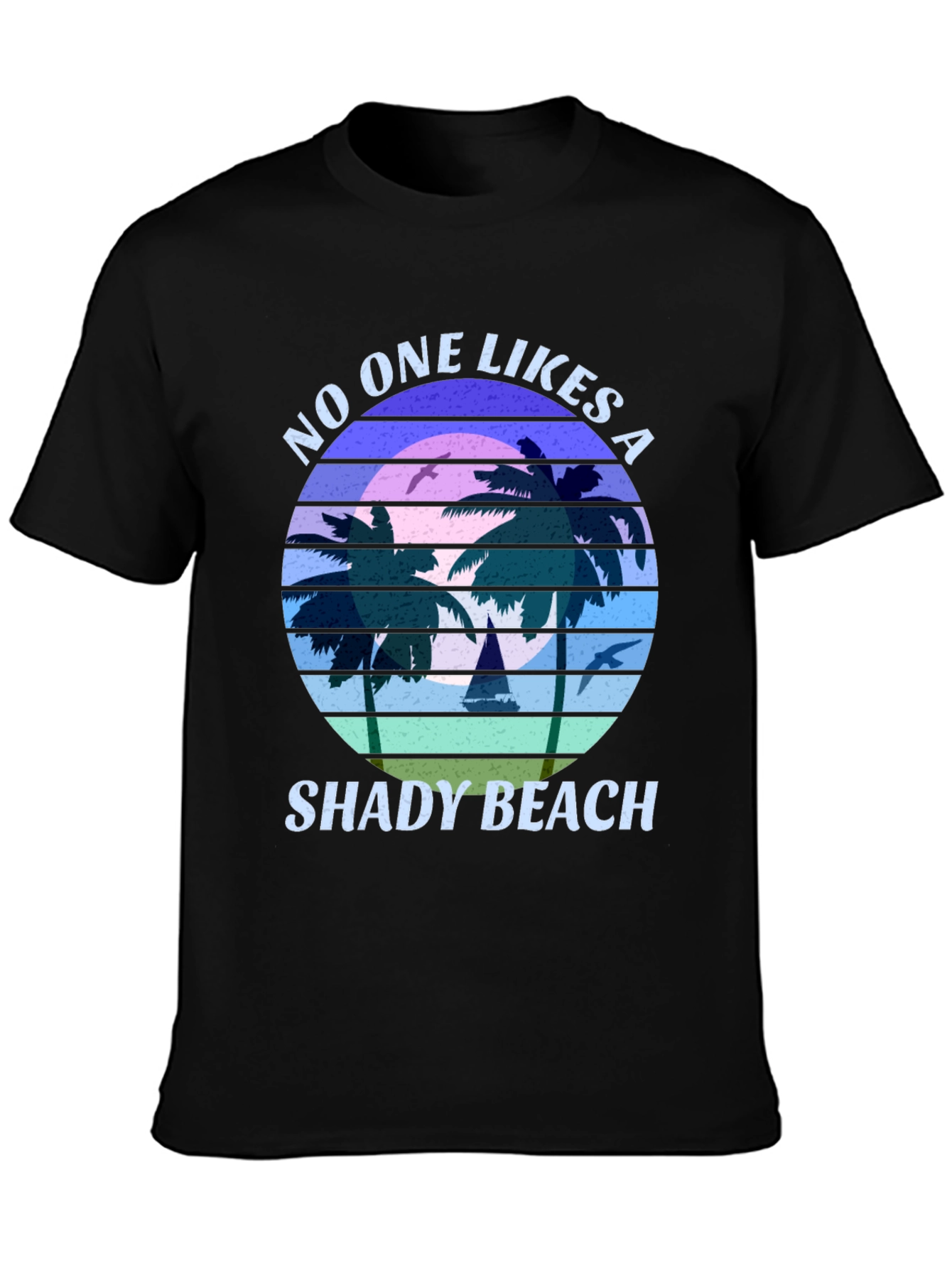 Shady Beach Graphic Tee - Retro Style