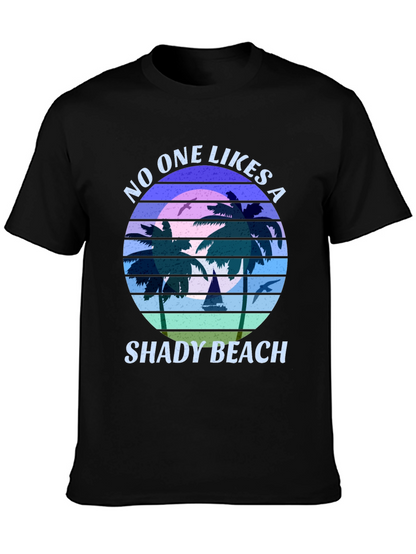 Shady Beach Graphic Tee - Retro Style