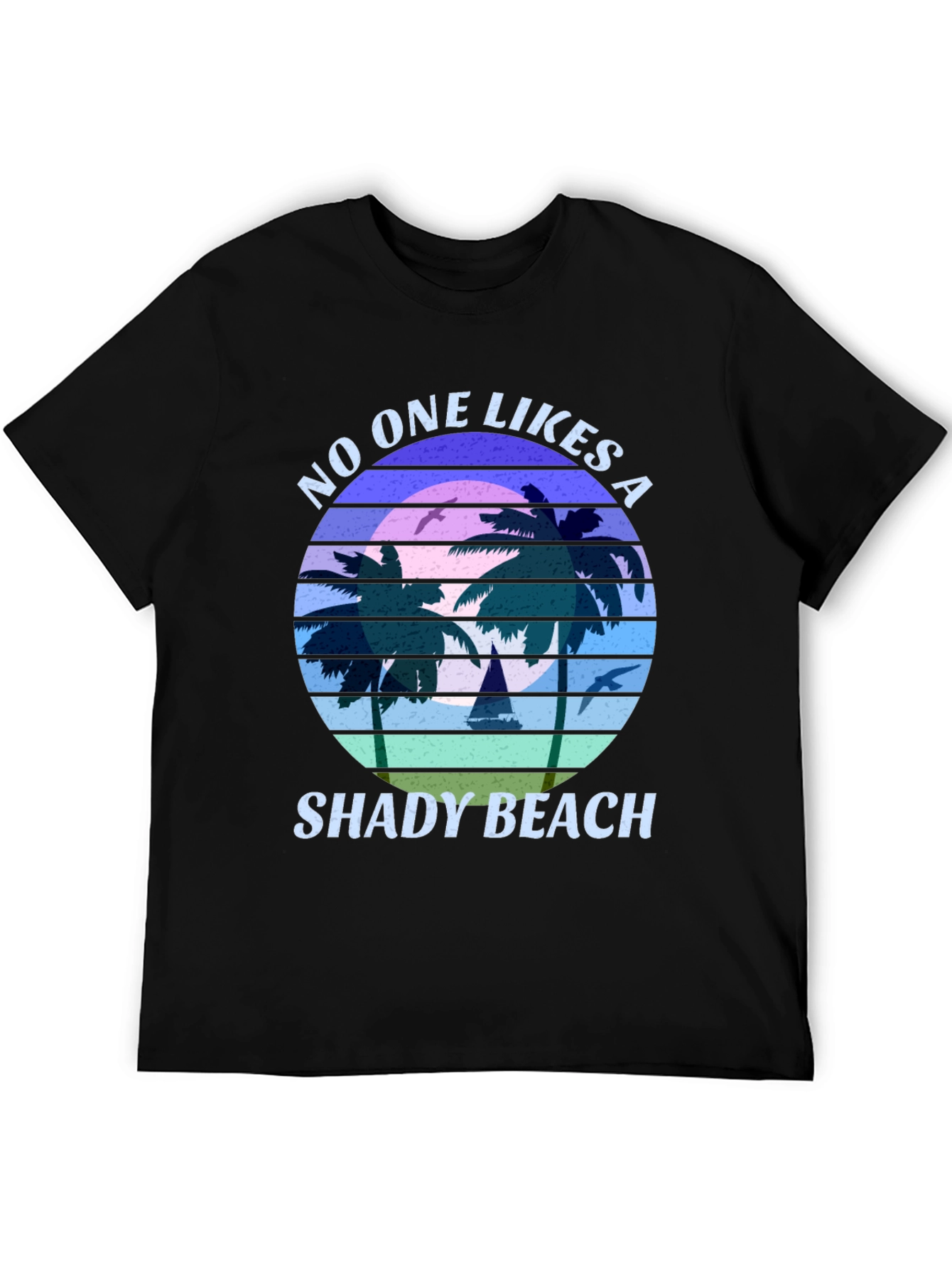 Shady Beach Graphic Tee - Retro Style