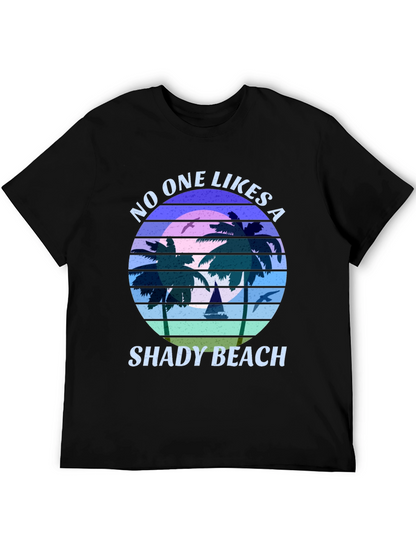Shady Beach Graphic Tee - Retro Style