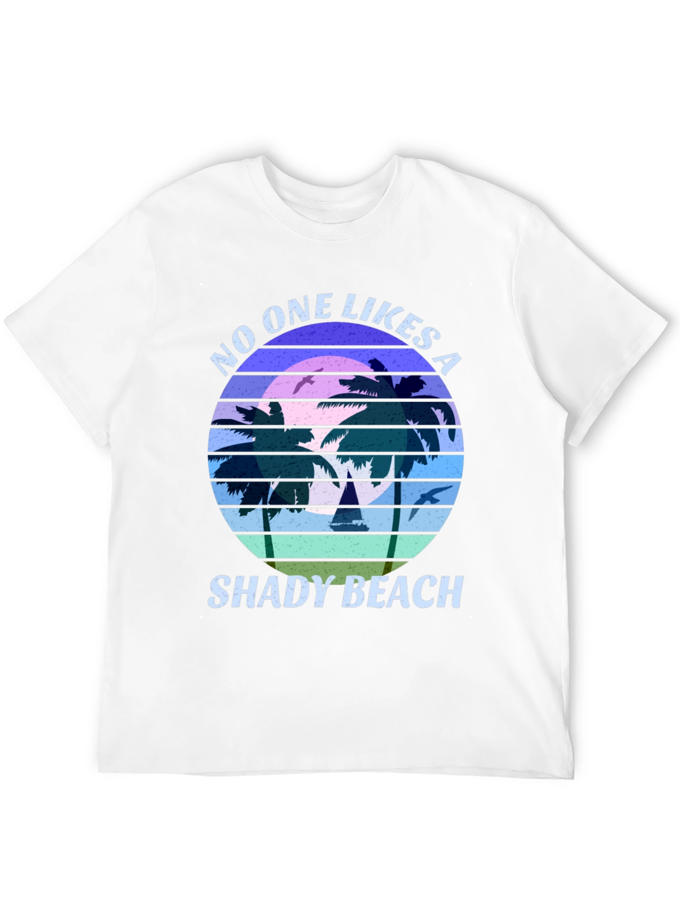 Shady Beach Graphic Tee - Retro Style