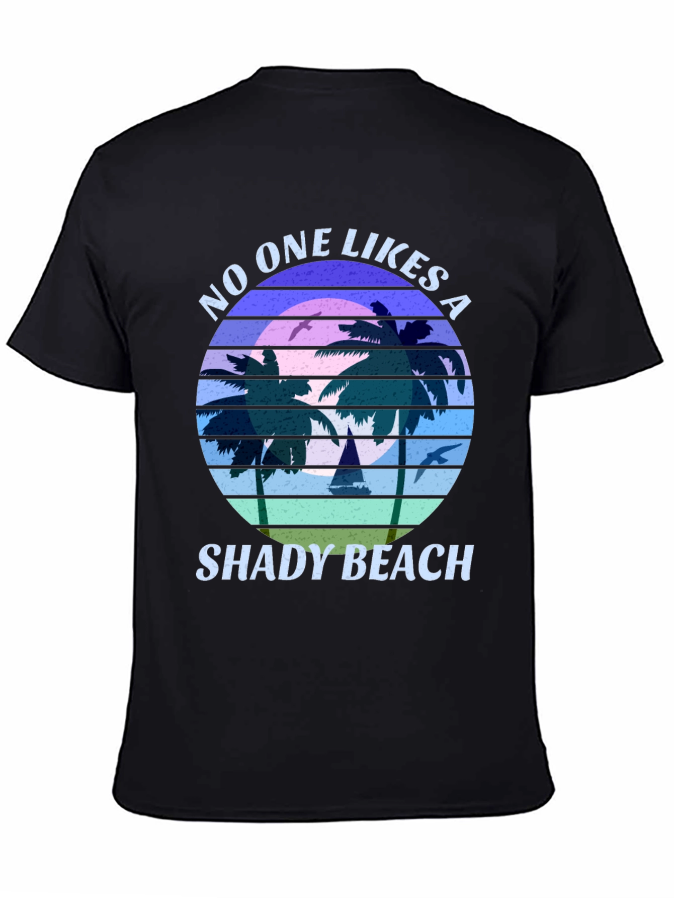 Shady Beach Graphic Tee - Retro Style