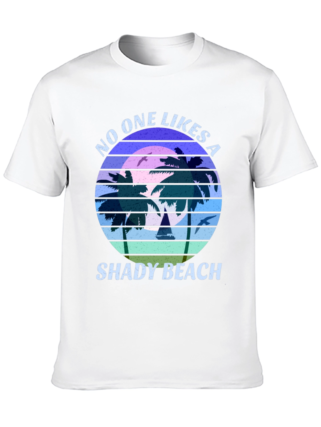 Shady Beach Graphic Tee - Retro Style