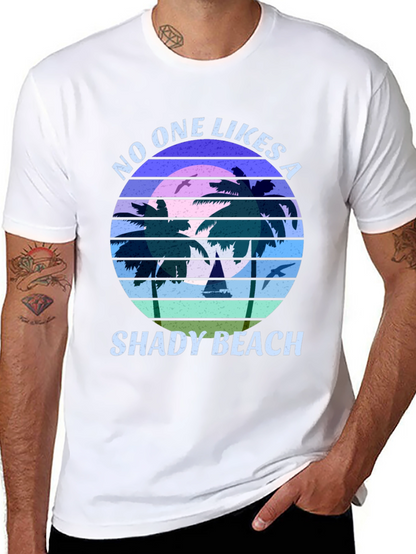 Shady Beach Graphic Tee - Retro Style
