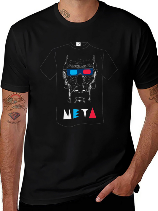 Meta 3D Glasses Black Graphic Tee