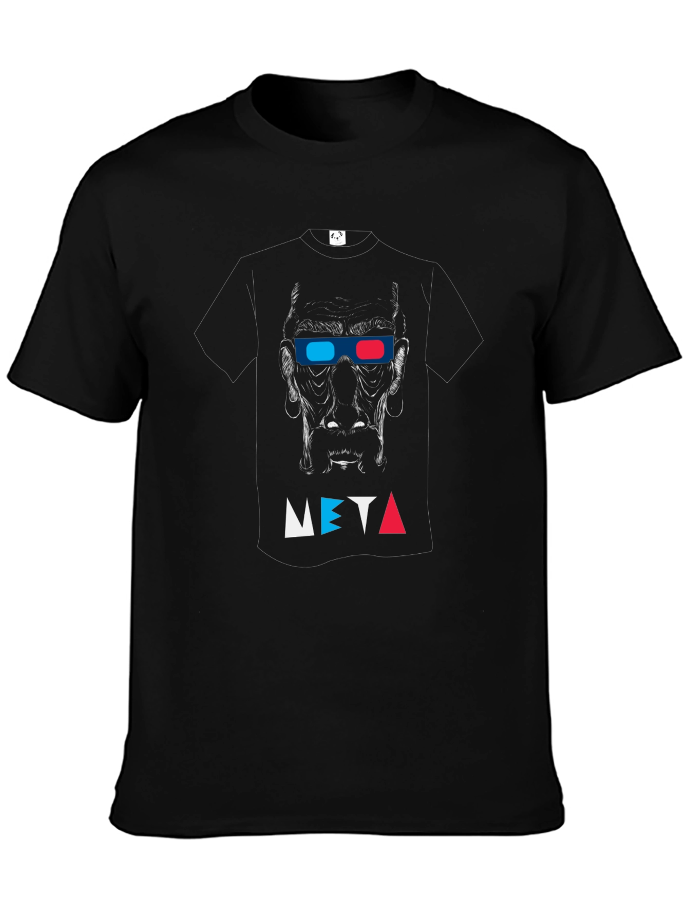 Meta 3D Glasses Black Graphic Tee