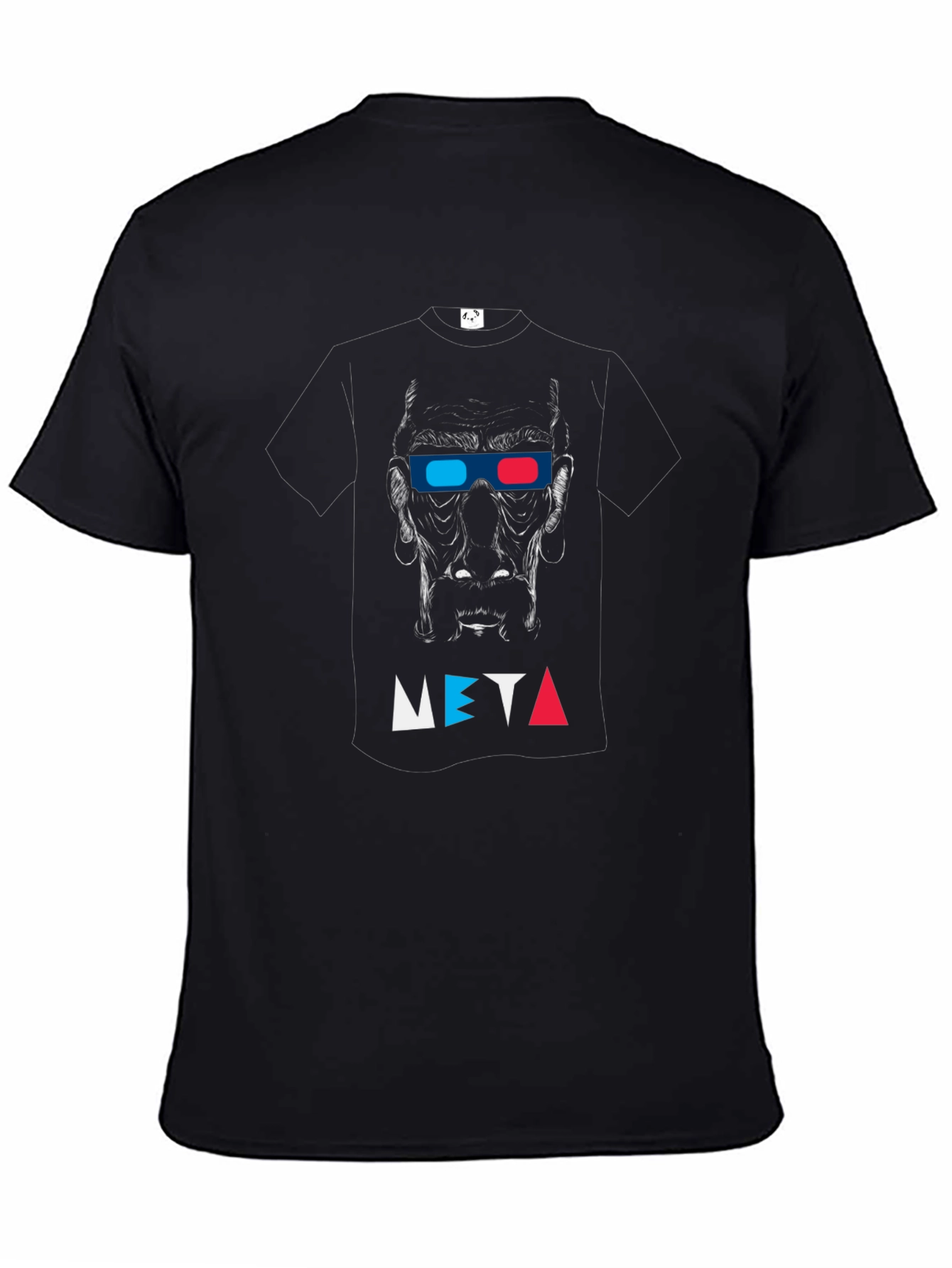 Meta 3D Glasses Black Graphic Tee