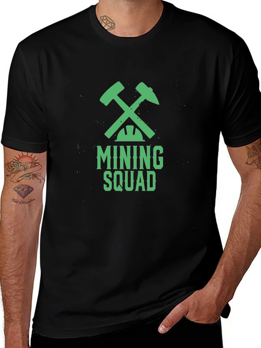 Mining Squad Graphic Tee - Cool Miner T-Shirt