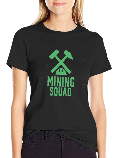 Mining Squad Graphic Tee - Cool Miner T-Shirt