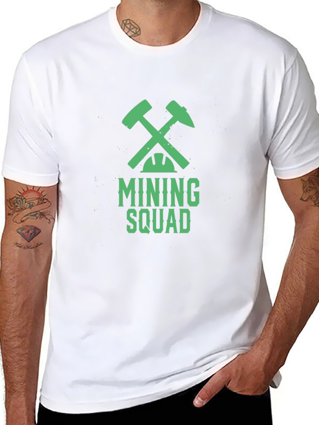 Mining Squad Graphic Tee - Cool Miner T-Shirt