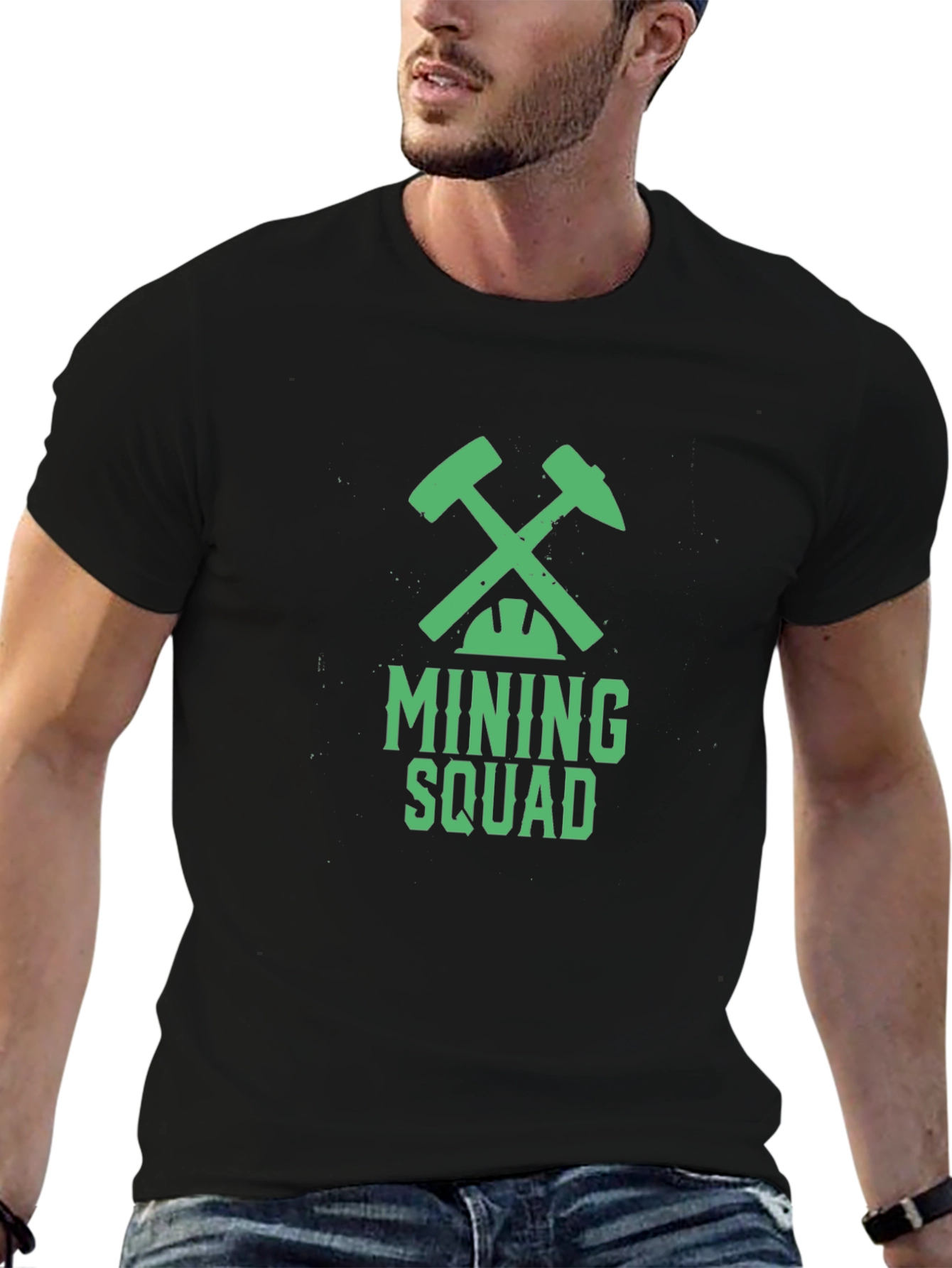 Mining Squad Graphic Tee - Cool Miner T-Shirt