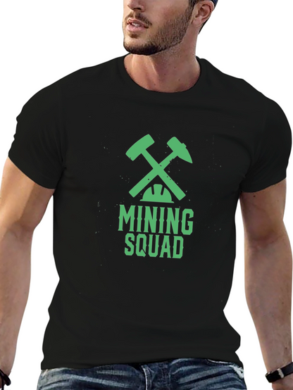 Mining Squad Graphic Tee - Cool Miner T-Shirt