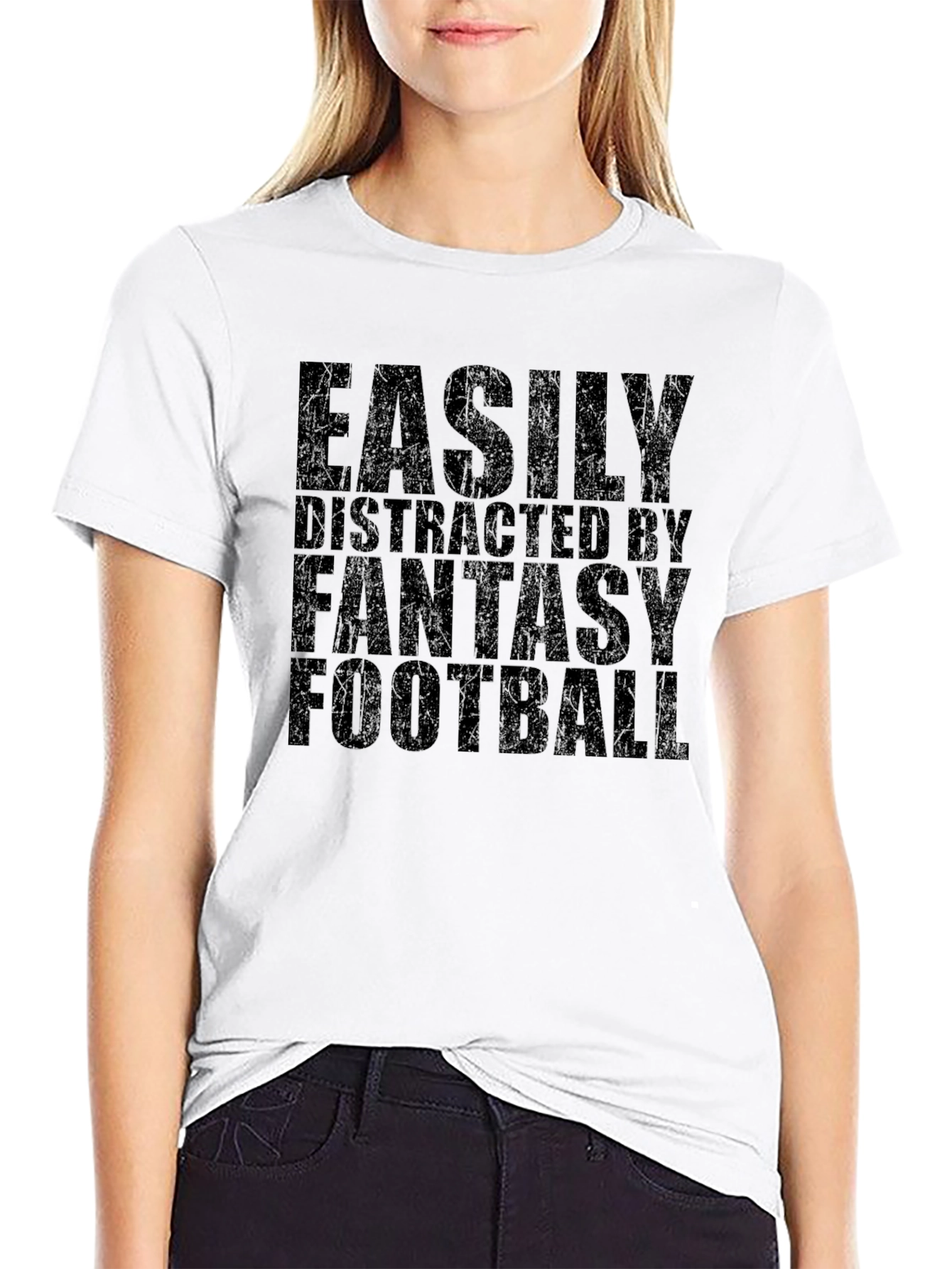 Fantasy Football T-Shirt - Easily Distracted Tee